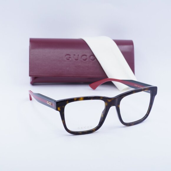 Gucci GG1870O 006 Square Eyeglasses 56mm - Havana - Picture 8 of 11